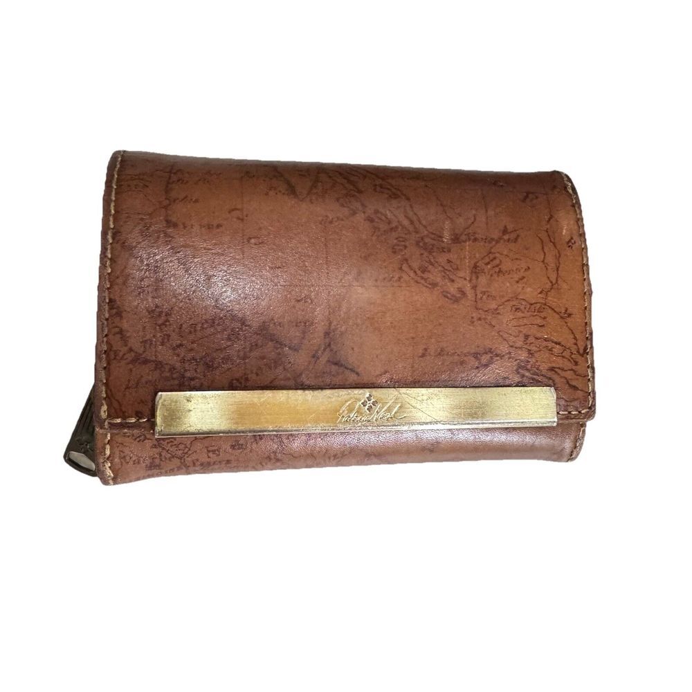 Patricia Nash Cametti Women's Leather‎ Wallet-Riot Rust Map
